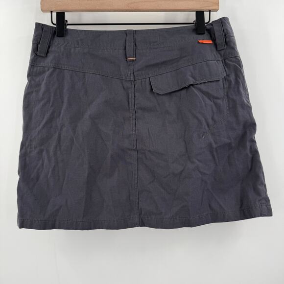 Icebreaker Destiny Skirt Size 28 / 6 Merino Wool Cotton Blend Gray NWT Mini Grey - Picture 2 of 16